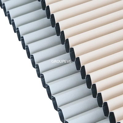 kopen Wit-rood-beige 38 mm niet-geweven honingraat blinds Stof met OEKO-TEX certificaten online vervaardiging