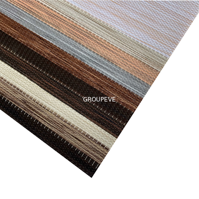 Ce-van de Rolzonneblinden van het Jacquardweefsel Gestreepte Dubbele Stof 2.85m 3m