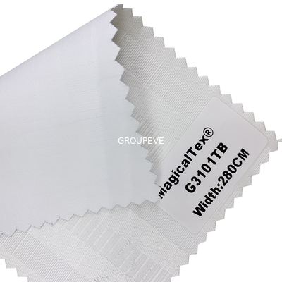 kopen Witte van de de Elektriciteitspannerol van het Deklaag Horizontale Venster de Zonneblindenstof 370GSM online vervaardiging