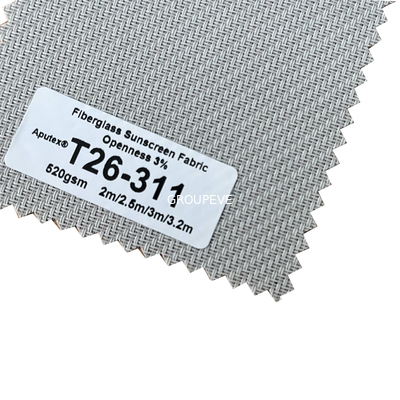 kopen 42% de Stoffen520gsm Zon van de glasvezel58% pvc het Met een laag bedekte Glasvezel Blokkeren online vervaardiging
