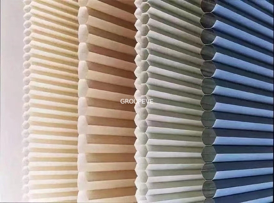 kopen 100% van de de Zonneblindenstof van de polyester de Horizontale Honingraat Anti Elektrische Vrije Verontreiniging online vervaardiging