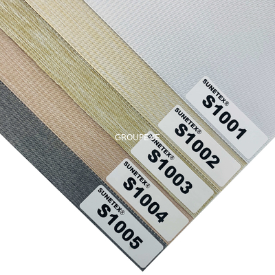 Rang 7 Rang 8 Gemotoriseerde Schaduwen 60mmx100mm van Stoffen Gestreepte Zonneblinden