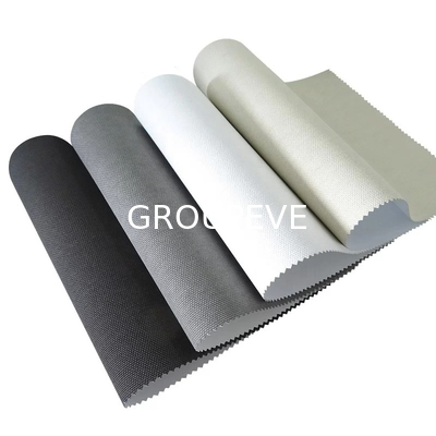 Witte grijze room 100% polyester blackout roll pull down blinds stoffen voor badkamer venster