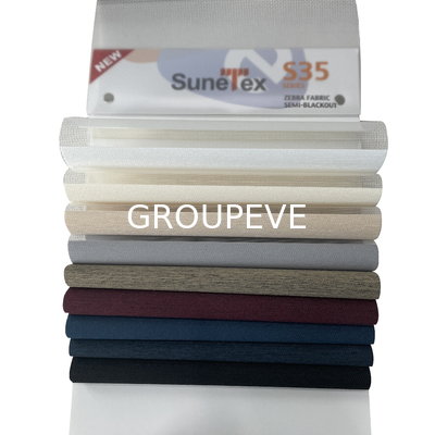 Van de de Stoffen de Gestreepte Elektriciteitspanne van de Textilpolyester Zonneblinden van de Stoffenblinden