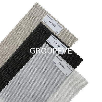 100% polyester doorzichtige brandbestendige rolluiken Stoffen voor huisversiering
