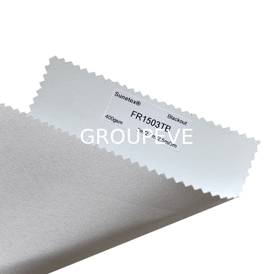3m breedte 100% polyester blackout rolstof wit bekleed voor vensterdecoratie