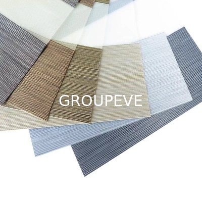 kopen Blackout 100% polyester dubbele blinds zebra blinds stof voor venster mode online vervaardiging
