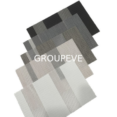 5% openheid Geweven 2m breed scherm dubbel rolluiken Stoffen voor ramen