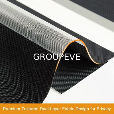 100% polyester horizontale vlakke kleur zebra zonneschermen voor raamstof