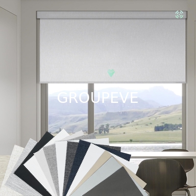 Tuinen Slim Zonnebrandcrème Roller Blind Stof Blackout Afstandsbediening Gematureerde Tubulaire Motor voor Windows