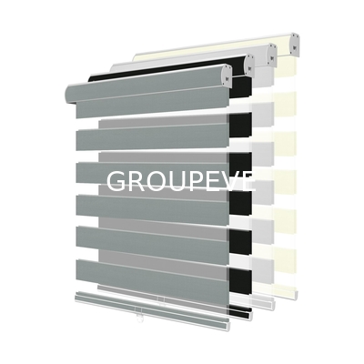 3m Stof van de Polyesterzonneblinden van de Dagnacht de Gestreepte voor Vensters 50*75mm