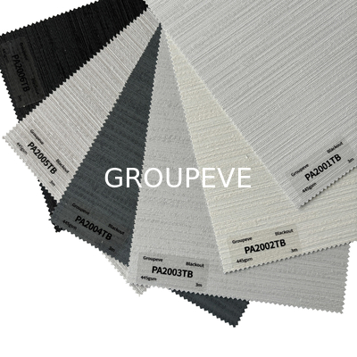 100% polyester witte coating plain patroon polyester rolluiken stoffen voor venster
