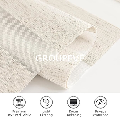 kopen 100% polyester zebra raamluiken stof blackout dubbele laag zebra stof online vervaardiging