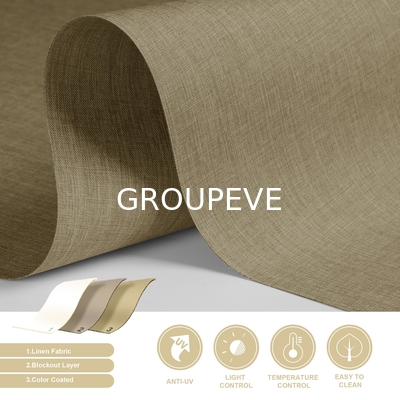 kopen 100% Polyester Horizontale Indoor Effen Waterdichte Rolgordijnstoffen online vervaardiging