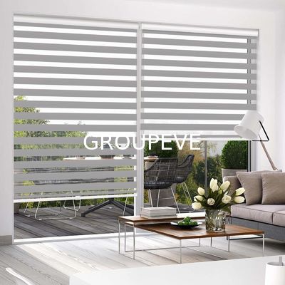 kopen Luxe Koreaanse Zebra Jaloezieën Stof met 50mm Transparant & Herhaal Patroon, Kleurechtheid Graad 7-8 en 0% Gevaarlijke Stoffen online vervaardiging