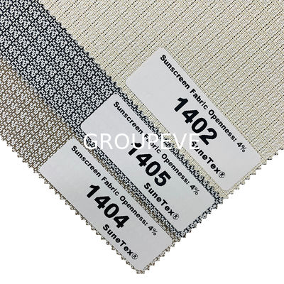kopen Polyester PVC Openheid 4% Rolgordijnstof Zonwering Zonnebrandstof online vervaardiging