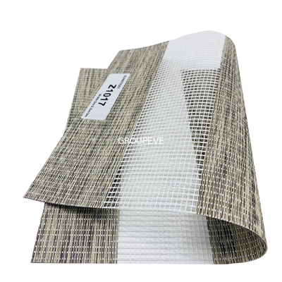 Goede prijs. Gestreepte de Zonneblindenstof 50*75mm 65*100mm van de Koffiebar Hand Gemotoriseerde Dubbele Rol online