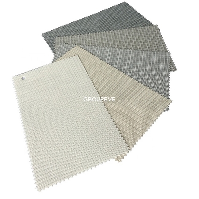 Goede prijs. Graad 8 Groothandel 29% polyester 71% PVC zonnebrandcrème Roller blinds Curtain Blackout Stof online