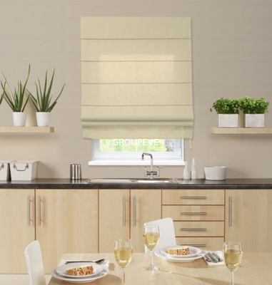 Goede prijs. Van de de Polyesterstof van ontwerpertextile indoor 100% de Draadloze Elektriciteitspanne Roman Blind online