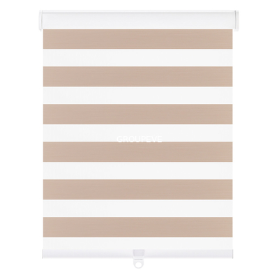 Goede prijs. Horizontale 100% polyester Jacquard Blackout Zebra blinds Stoffen gordijnen voor rolluiken online