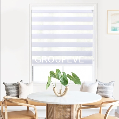 Goede prijs. Smart Motor Cover Blackout Roller Zebra Blind Shades Stof voor gemotoriseerd raam online