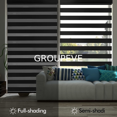 Goede prijs. 100% polyester elegance zebra blinds stof voor venster double blinds online