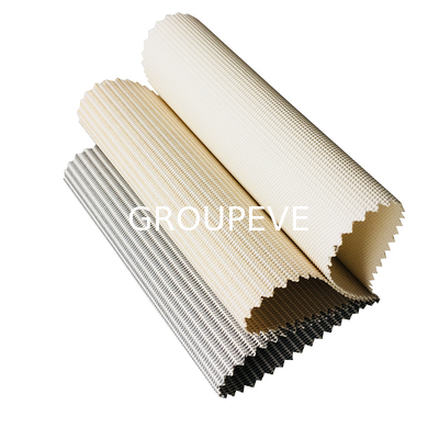 Goede prijs. 1% Openheid Zonnebrandstof Waterdicht Vlamvertragend Polyester Plain Roller Blind Stof online