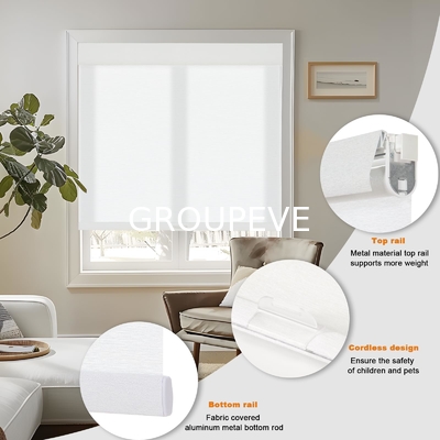 Goede prijs. Zwart Blackout Roller Solar In Window Electric Blinds Motor Roller Shades Stof online