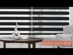 Draadloze Zebra Roller Shade Dubbellaag Venster Blind Stof Voor Dag En Nacht