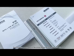 340gm Brandbestendig Blackout Rolluiken Stof Wit coating