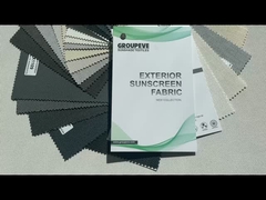 71% PVC 29% glasvezel waterdicht zonnebrandscherm Roller Shade Fabric F1900 Horizontaal