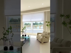 Wit-rood-beige 38 mm niet-geweven honingraat blinds Stof met OEKO-TEX certificaten